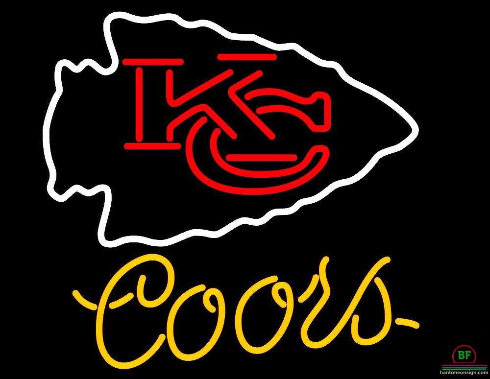 Custom Coors Light Kansas City Chiefs Neon Sign NFL Teams Neon Light