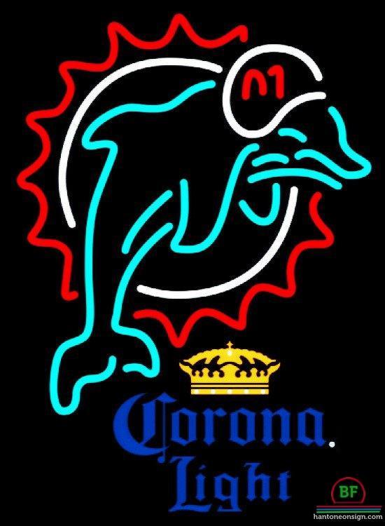 Custom Corona Light Miami Dolphins Neon Sign NFL Teams Neon Light