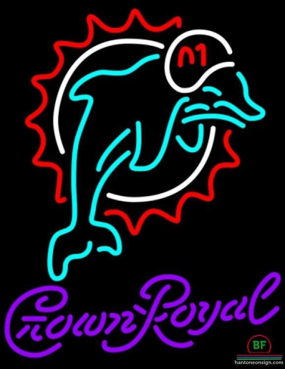 Custom Crown Royal Miami Dolphins Neon Sign NFL Teams Neon Light