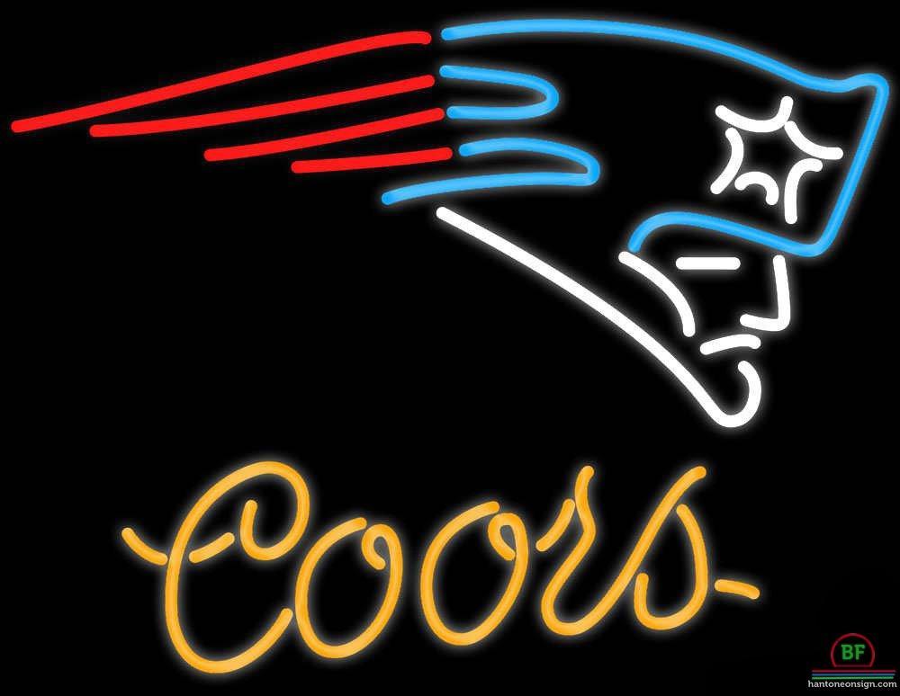 Custom Coors Light New England Patriots Neon Sign NFL Teams Neon Light