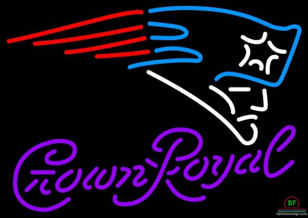Custom Crown Royal New England Patriots Neon Sign NFL Teams Neon Light