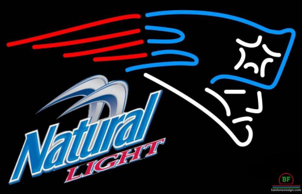 Custom Natural Light New England Patriots Neon Sign NFL Teams Neon Light
