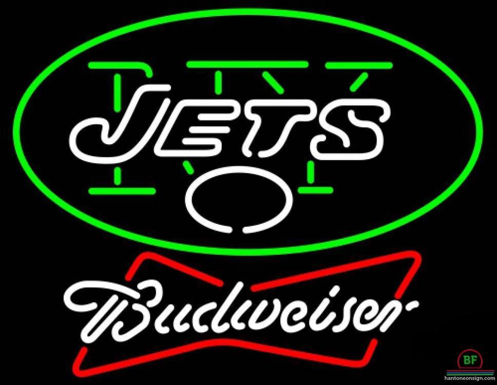 Custom Budweiser New York Jets Neon Sign NFL Teams Neon Light