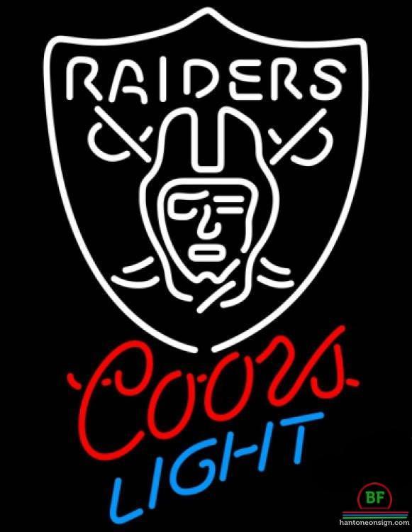 Custom Coors Light Oakland Raiders Neon Sign NFL Teams Neon Light