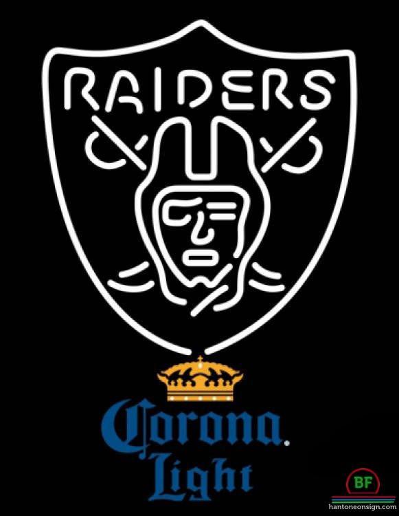Custom Corona Light Oakland Raiders Neon Sign NFL Teams Neon Light