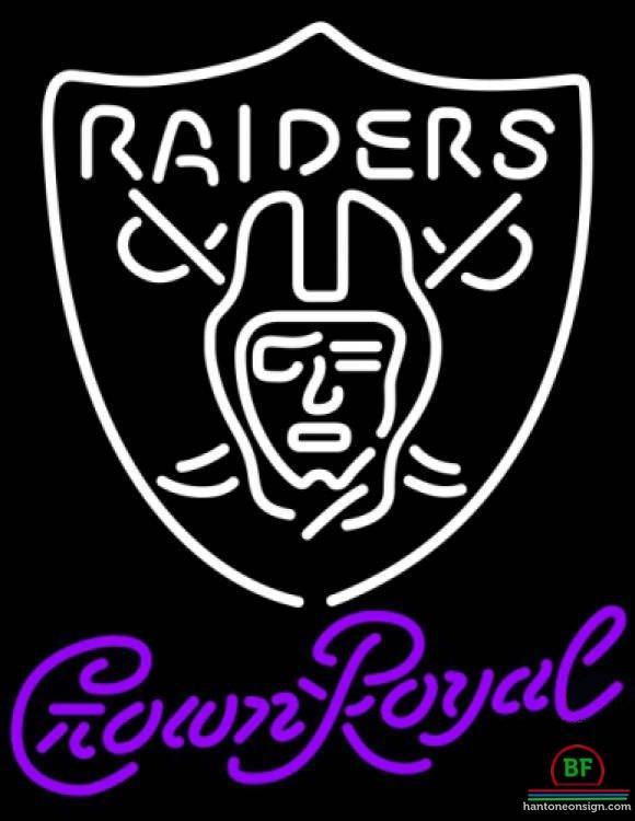 Custom Crown Royal Oakland Raiders Neon Sign NFL Teams Neon Light