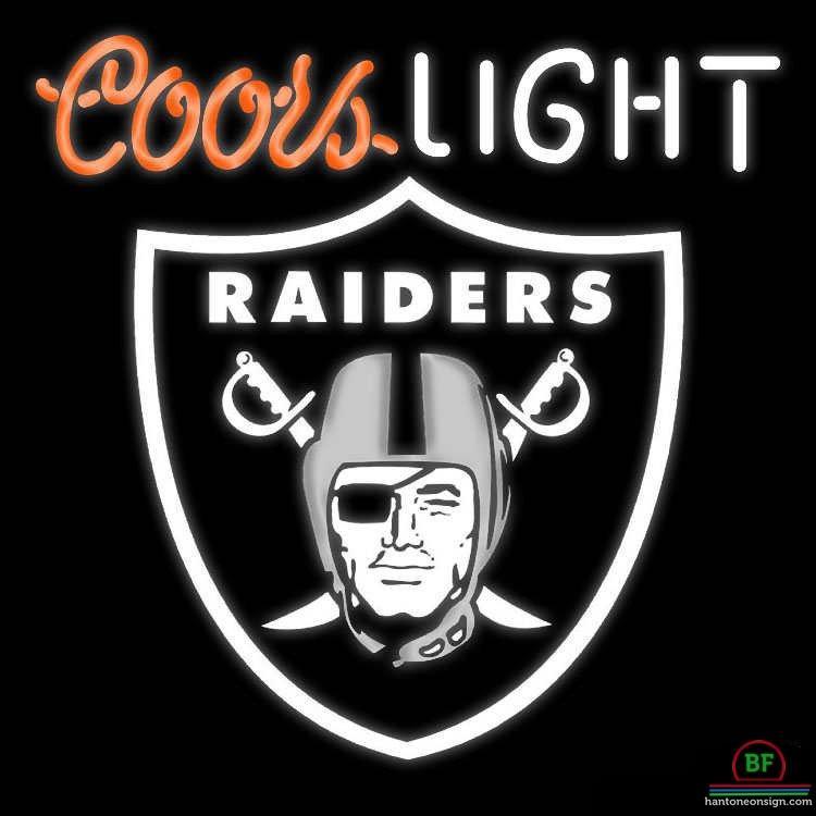 Custom Coors Light Oakland Raiders Neon Sign NFL Teams Neon Light