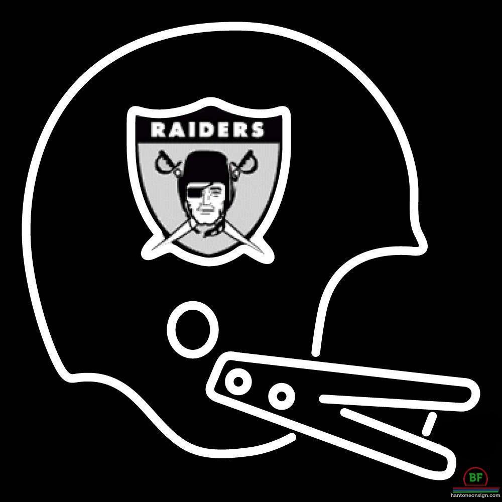 Custom Oakland Raiders Helmet Neon Sign NFL Teams Neon Light