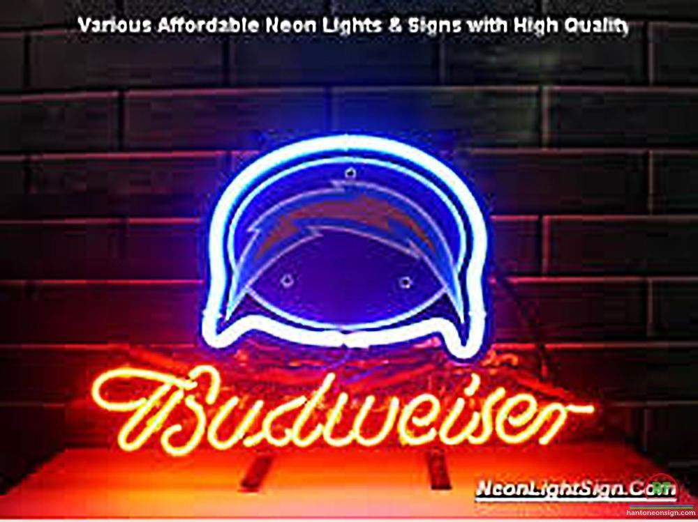 Custom Budweiser San Diego Chargers Neon Sign NFL Teams Neon Light