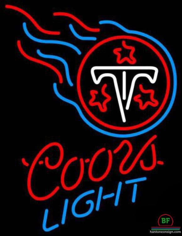 Custom Coors Light Tennessee Titans Neon Sign NFL Teams Neon Light