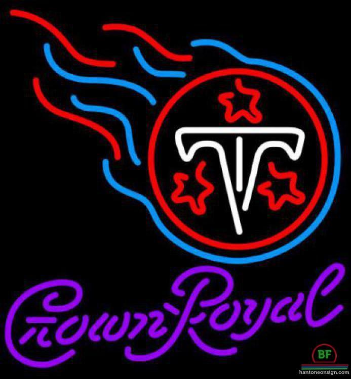 Custom Crown Royal Tennessee Titans Neon Sign NFL Teams Neon Light