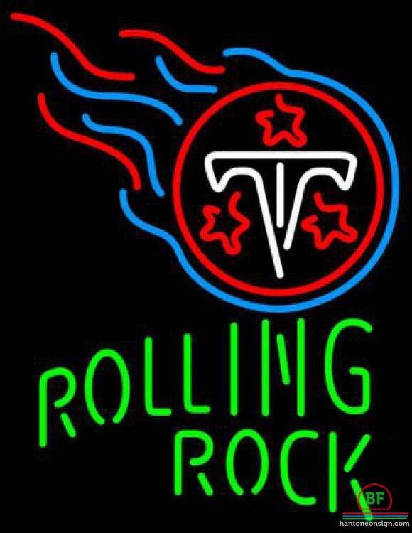 Custom Rolling Rock Tennessee Titans Neon Sign NFL Teams Neon Light