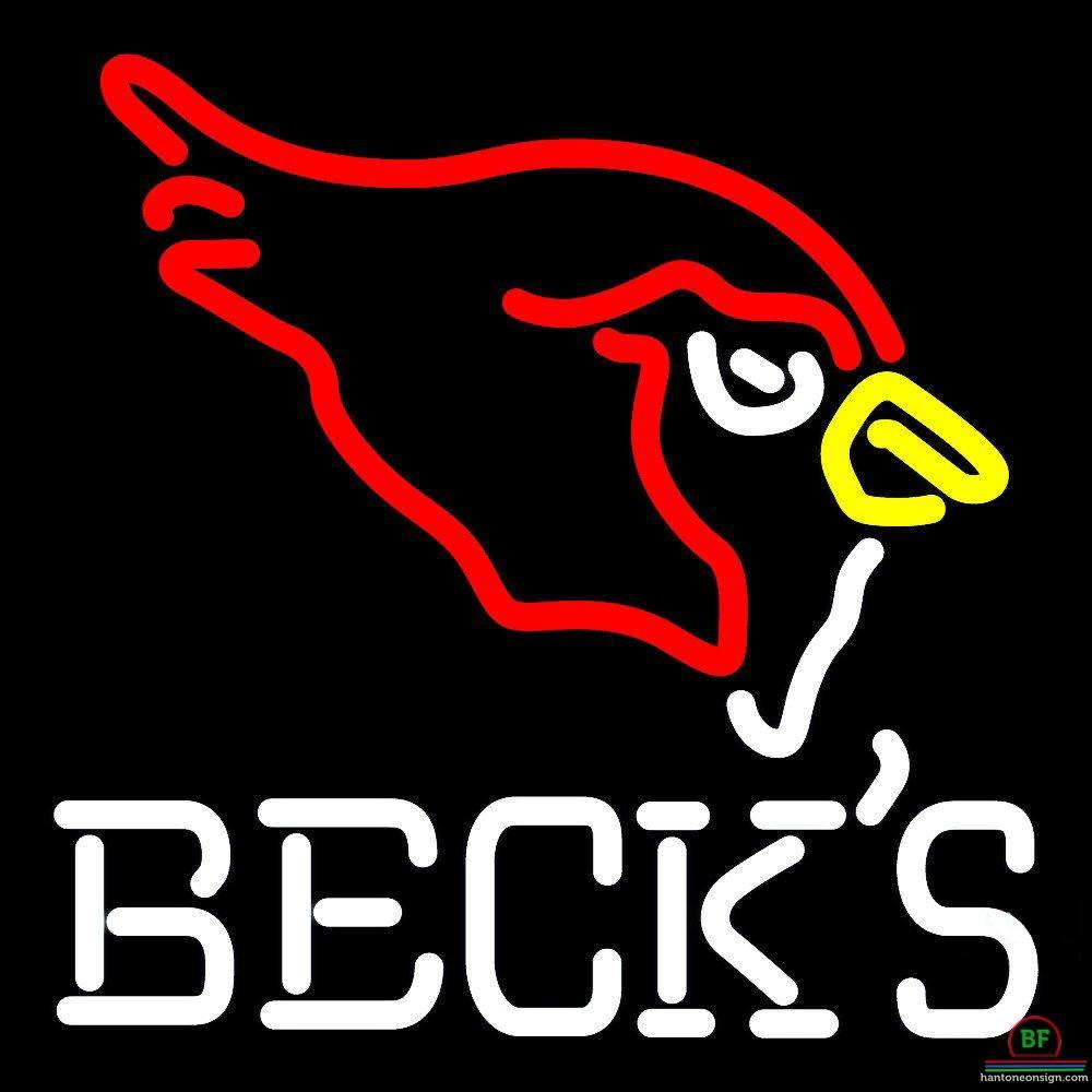 Custom Becks Arizona Cardinals Neon Sign NFL Teams Neon Light