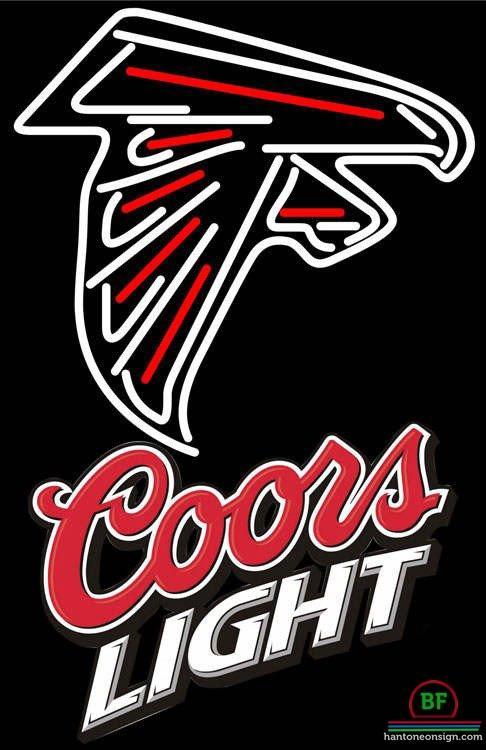 Custom Coors Light Atlanta Falcons Neon Sign NFL Teams Neon Light