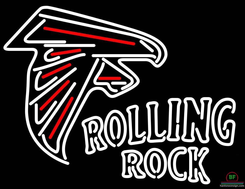 Custom Rolling Rock Atlanta Falcons Neon Sign NFL Teams Neon Light