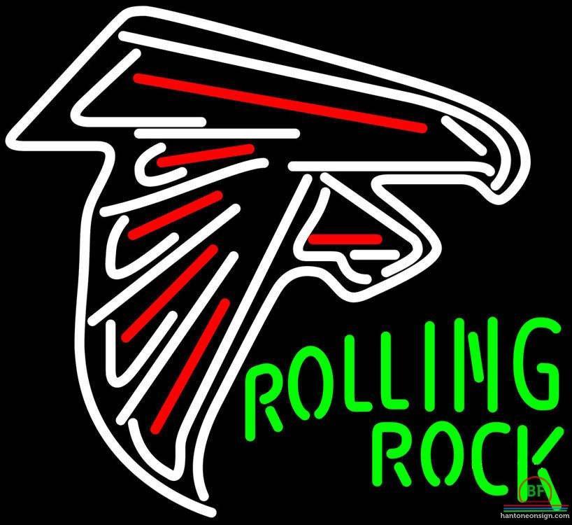 Custom Rolling Rock Atlanta Falcons Neon Sign NFL Teams Neon Light