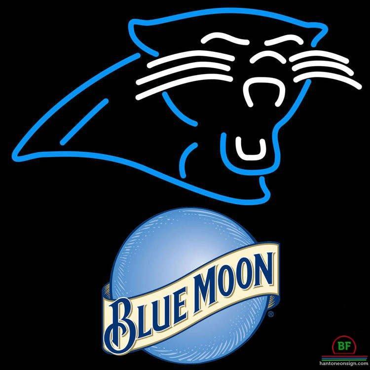 Custom Blue Moon Carolina Panthers Neon Sign NFL Teams Neon Light