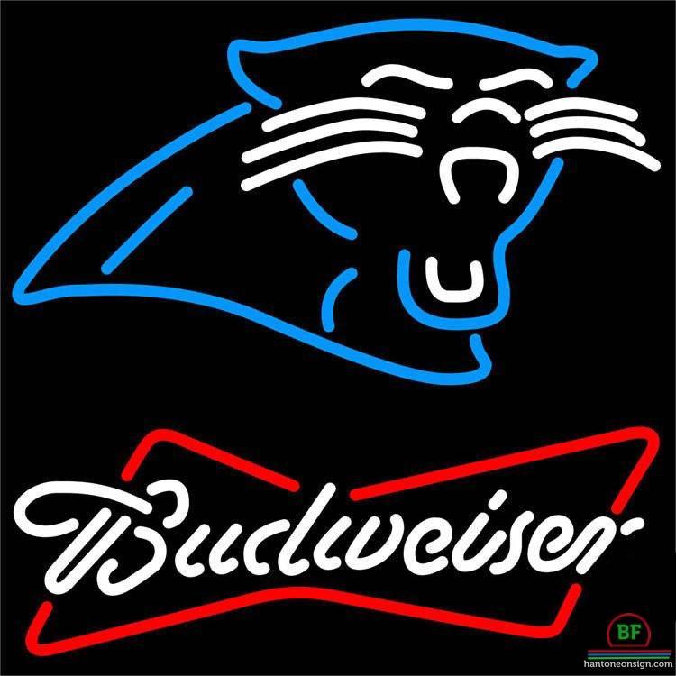 Custom Budweiser Carolina Panthers Neon Sign NFL Teams Neon Light