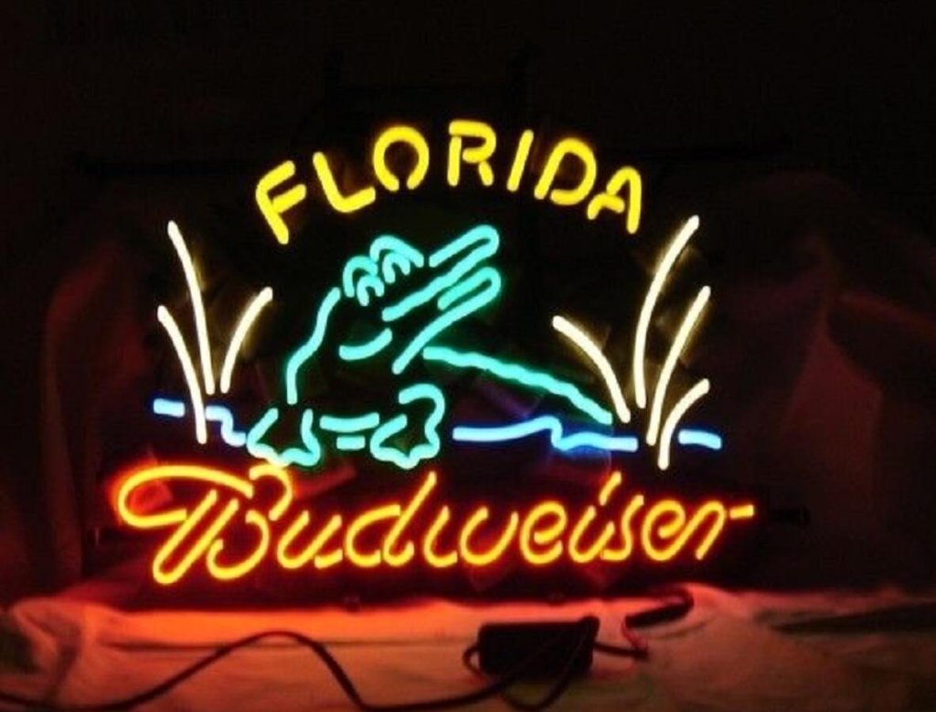 Custom Budweiser Florida Neon Sign