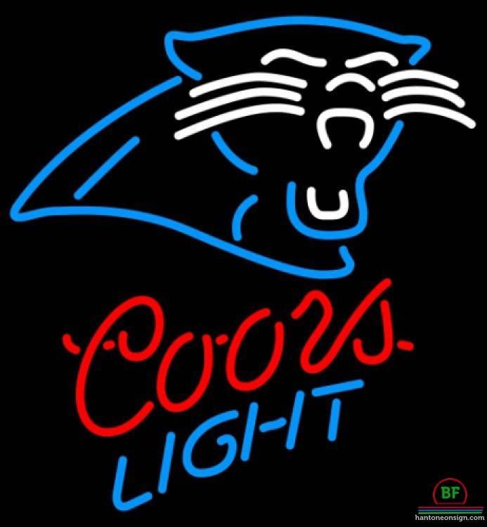 Custom Coors Light Carolina Panthers Neon Sign NFL Teams Neon Light