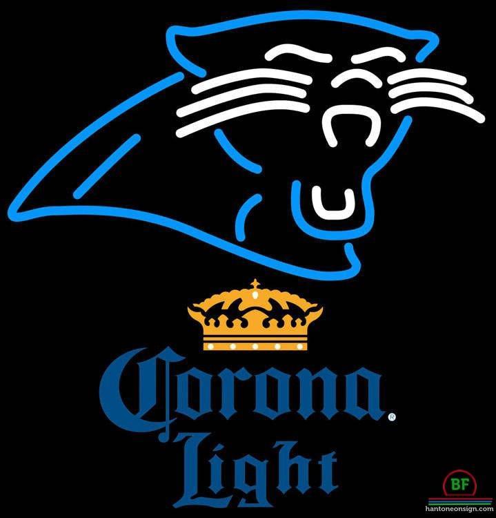 Custom Corona Light Carolina Panthers Neon Sign NFL Teams Neon Light