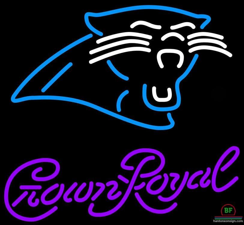 Custom Crown Royal Carolina Panthers Neon Sign NFL Teams Neon Light