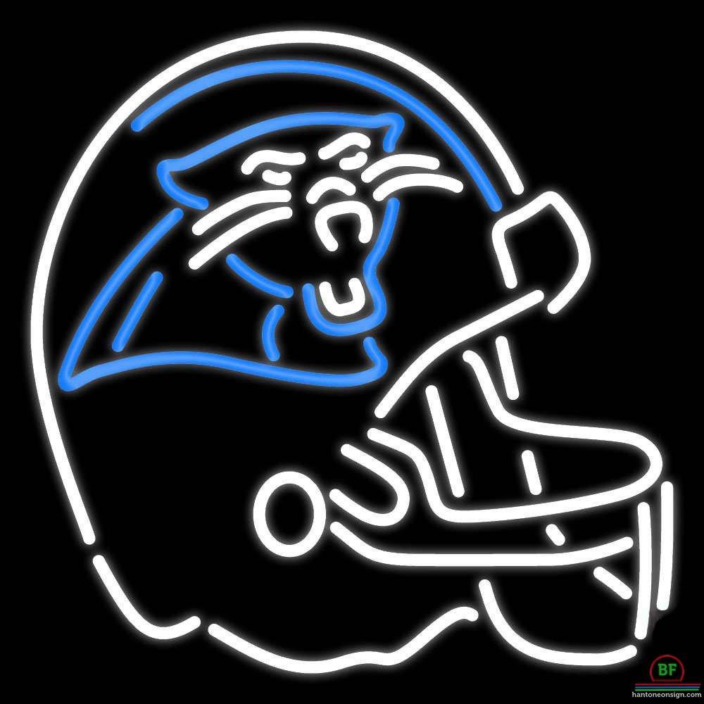 Custom Carolina Panthers Helmet Neon Sign NFL Teams Neon Light