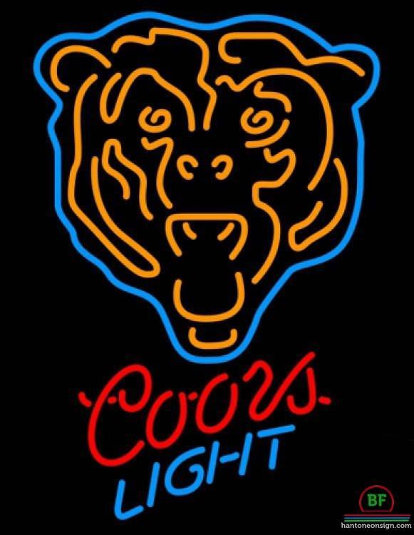 Custom Coors Light Chicago Bears Neon Sign NFL Teams Neon Light