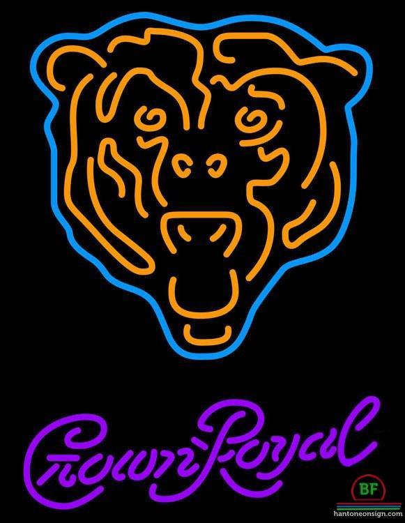 Custom Crown Royal Chicago Bears Neon Sign NFL Teams Neon Light