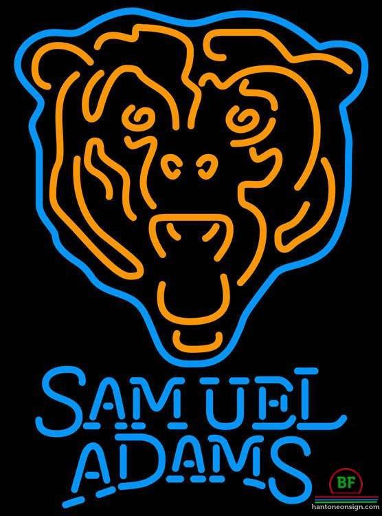 Custom Samuel Adams Chicago Bears Neon Sign NFL Teams Neon Light