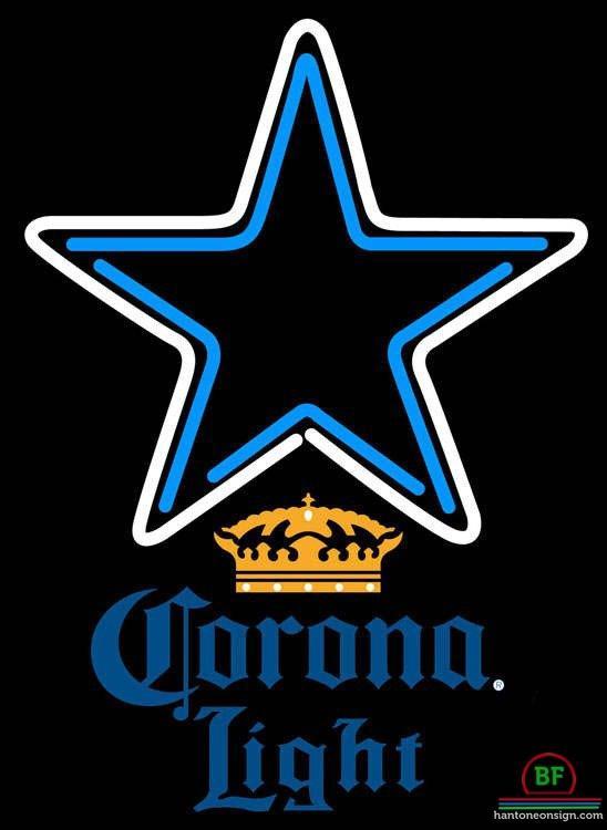 Custom Corona Light Dallas Cowboys Neon Sign NFL Teams Neon Light