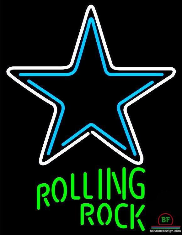 Custom Rolling Rock Dallas Cowboys Neon Sign NFL Teams Neon Light