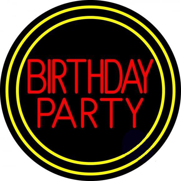 Custom Birthday Party Neon Sign Real Neon Light