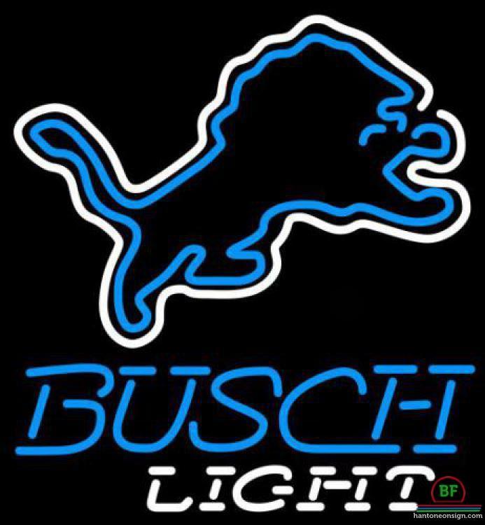 Custom Busch Light Detroit Lions Neon Sign NFL Teams Neon Light