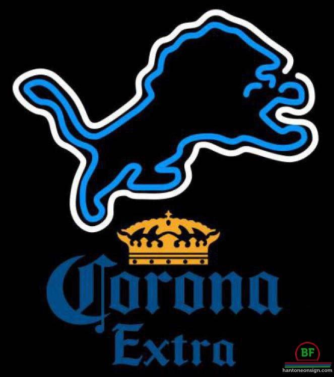Custom Corona Extra Detroit Lions Neon Sign NFL Teams Neon Light