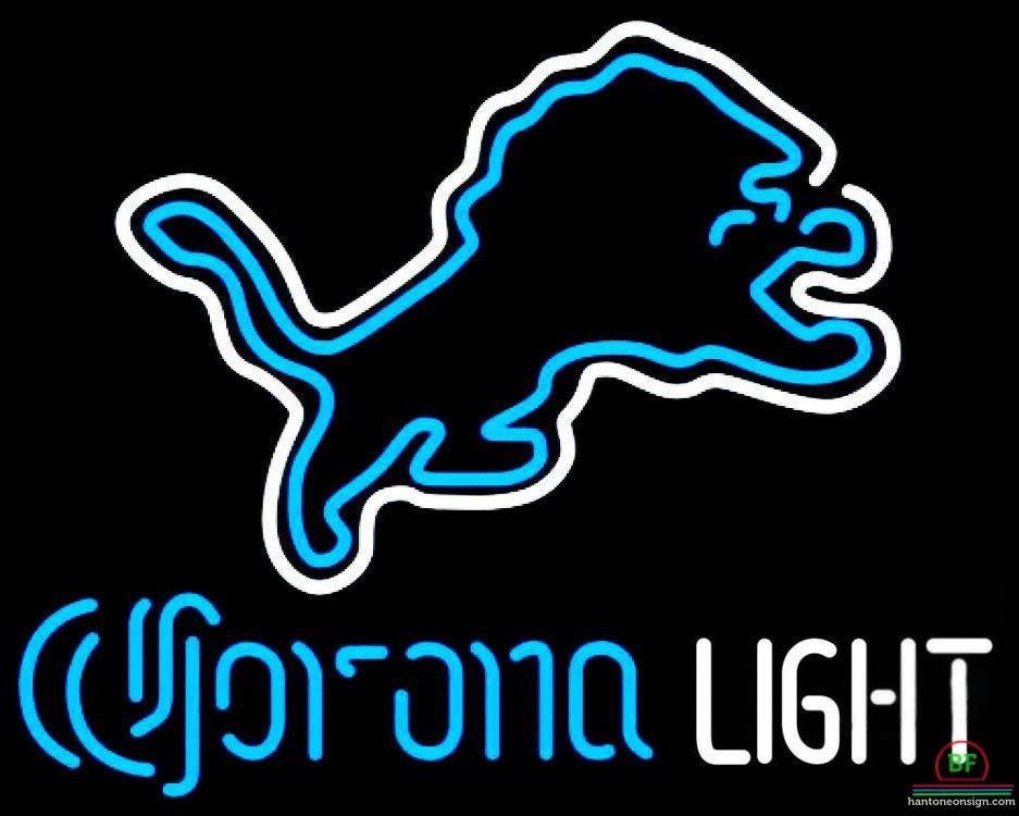 Custom Corona Light Detroit Lions Neon Sign NFL Teams Neon Light