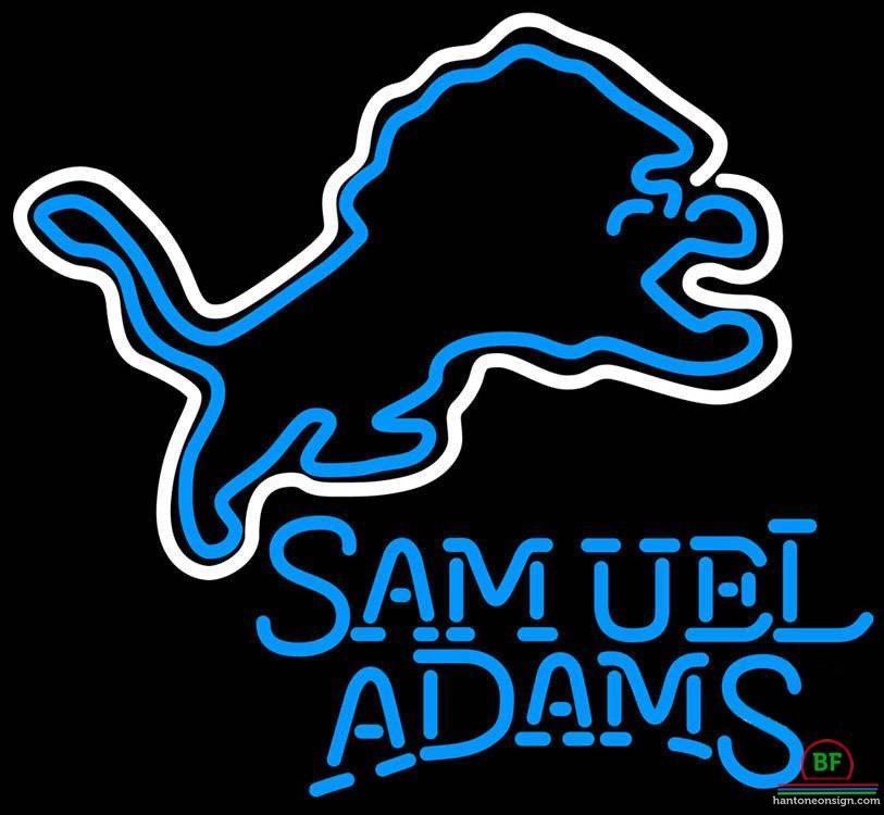 Custom Samuel Adams Detroit Lions Neon Sign NFL Teams Neon Light