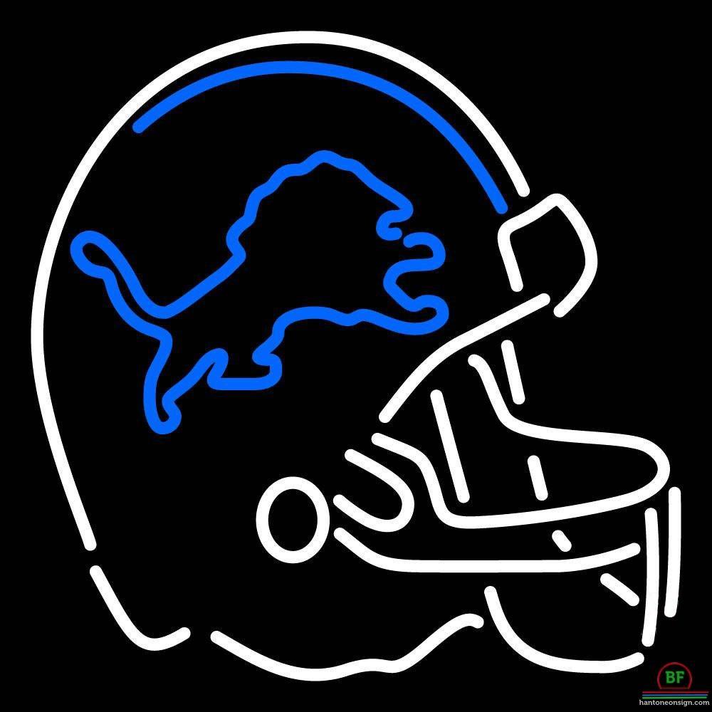 Custom Detroit Lions Helmet Neon Sign NFL Teams Neon Light