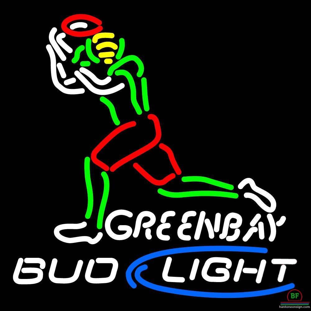 Custom Bud Light Green Bay Packers Neon Sign NFL Teams Neon Light
