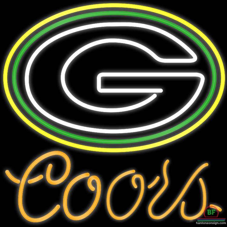 Custom Coors Light Green Bay Packers Neon Sign NFL Teams Neon Light