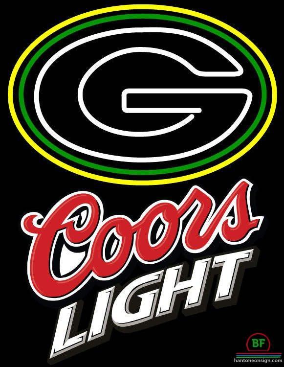 Custom Coors Light Green Bay Packers Neon Sign NFL Teams Neon Light