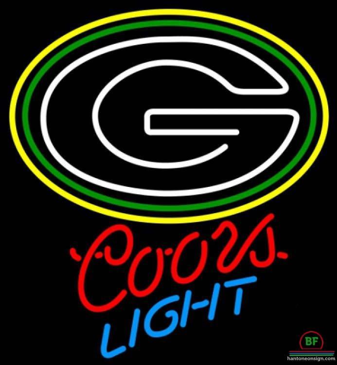 Custom Coors Light Green Bay Packers Neon Sign NFL Teams Neon Light