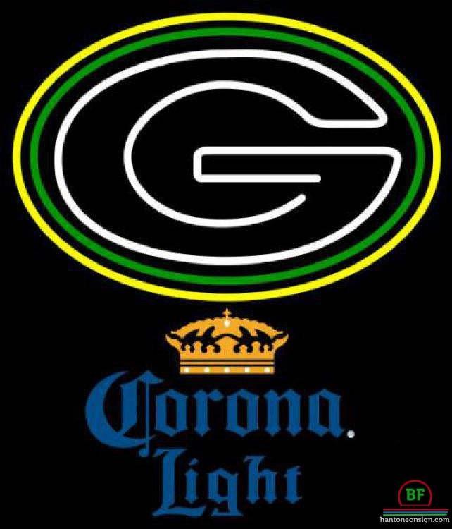 Custom Corona Light Green Bay Packers Neon Sign NFL Teams Neon Light