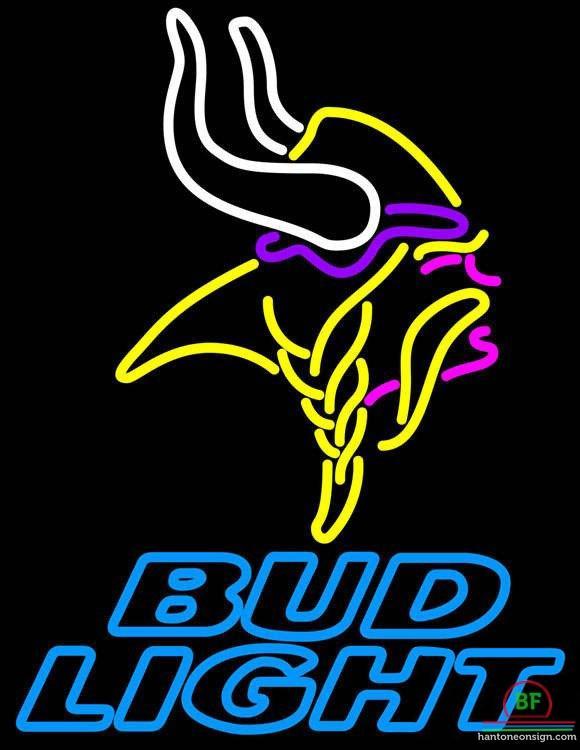 Custom Bud Light Minnesota Vikings Neon Sign NFL Teams Neon Light