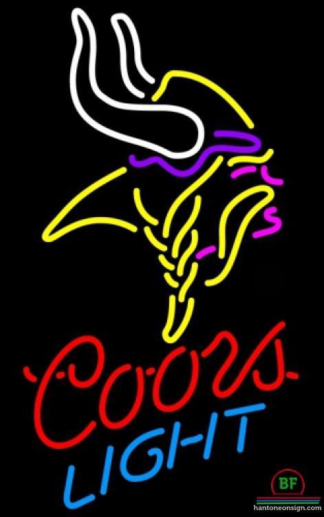 Custom Coors Light Minnesota Vikings Neon Sign NFL Teams Neon Light