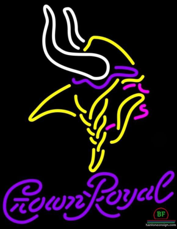 Custom Crown Royal Minnesota Vikings Neon Sign NFL Teams Neon Light