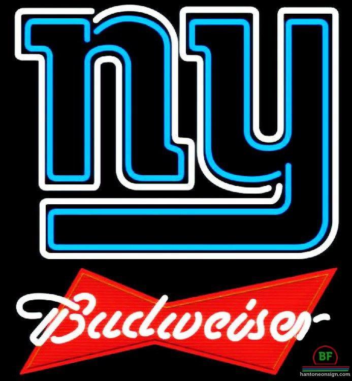 Custom Budweiser New York Giants Neon Sign NFL Teams Neon Light