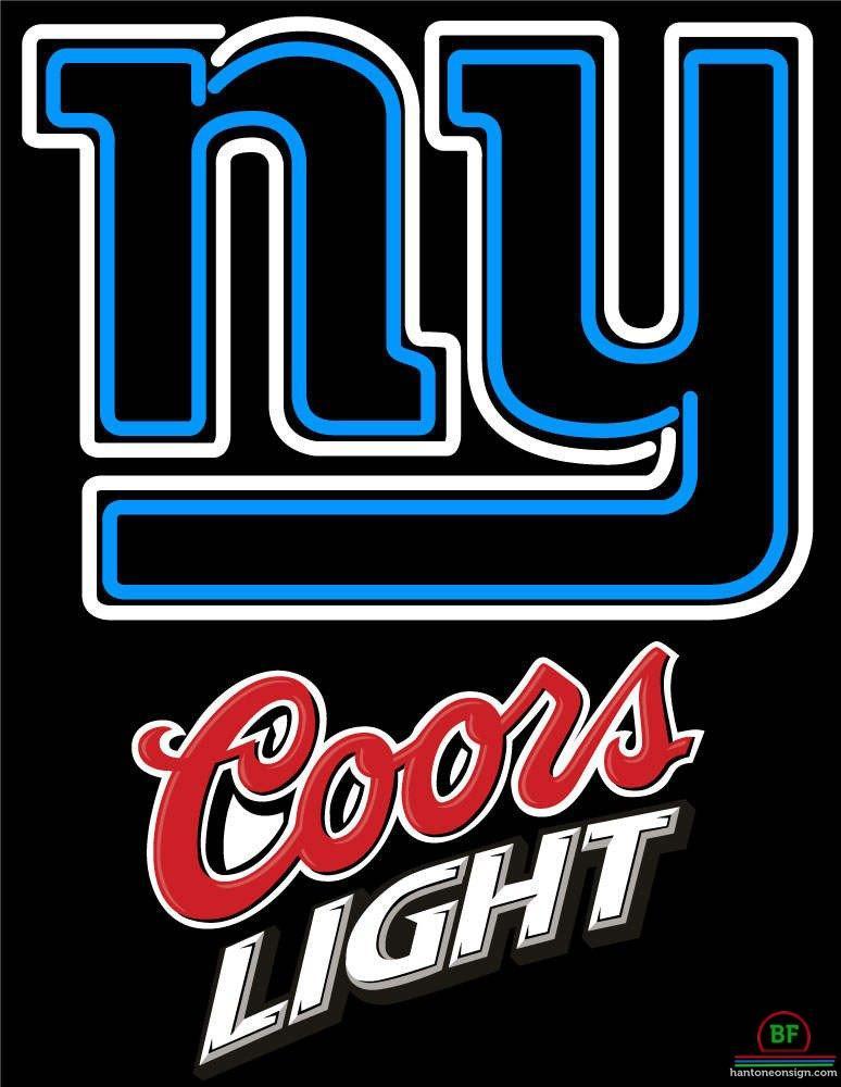 Custom Coors Light New York Giants Neon Sign NFL Teams Neon Light