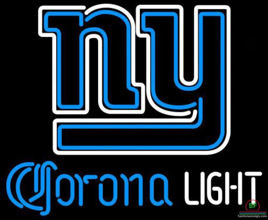 Custom Corona Light New York Giants Neon Sign NFL Teams Neon Light