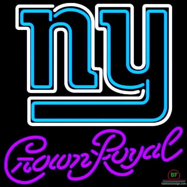Custom Crown Royal New York Giants Neon Sign NFL Teams Neon Light